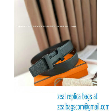 Hermes Constance belt buckle  &  Reversible leather strap 38 mm 01 2023